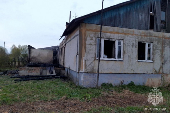 В Ивановском районе сожгли неэксплуатируемую часть дома